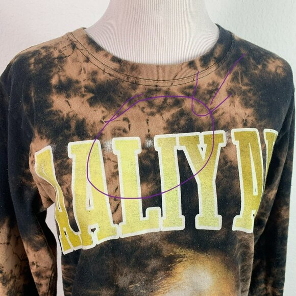 🟣🟣🟣 AALIYAH Women's Size Small "Aaliyah Graphic Long Sleeve Tee Shirt - Picture 6 of 8